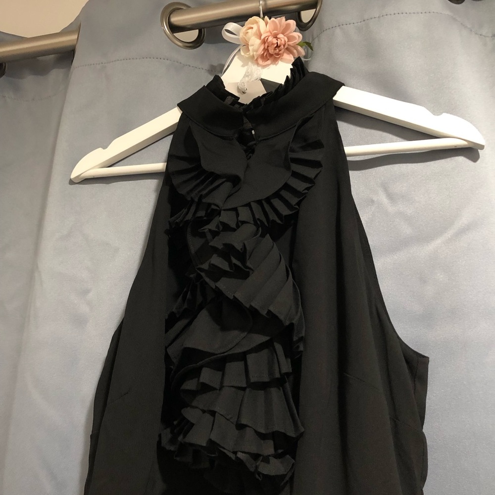 C/MEO Halter Ruffle Mini Dress - Picture 3 of 8